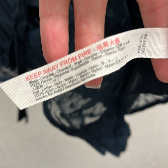 Free People Call Me Later Ruffles Tie Front Bodysuit L Blouse - Picture 6 of 7